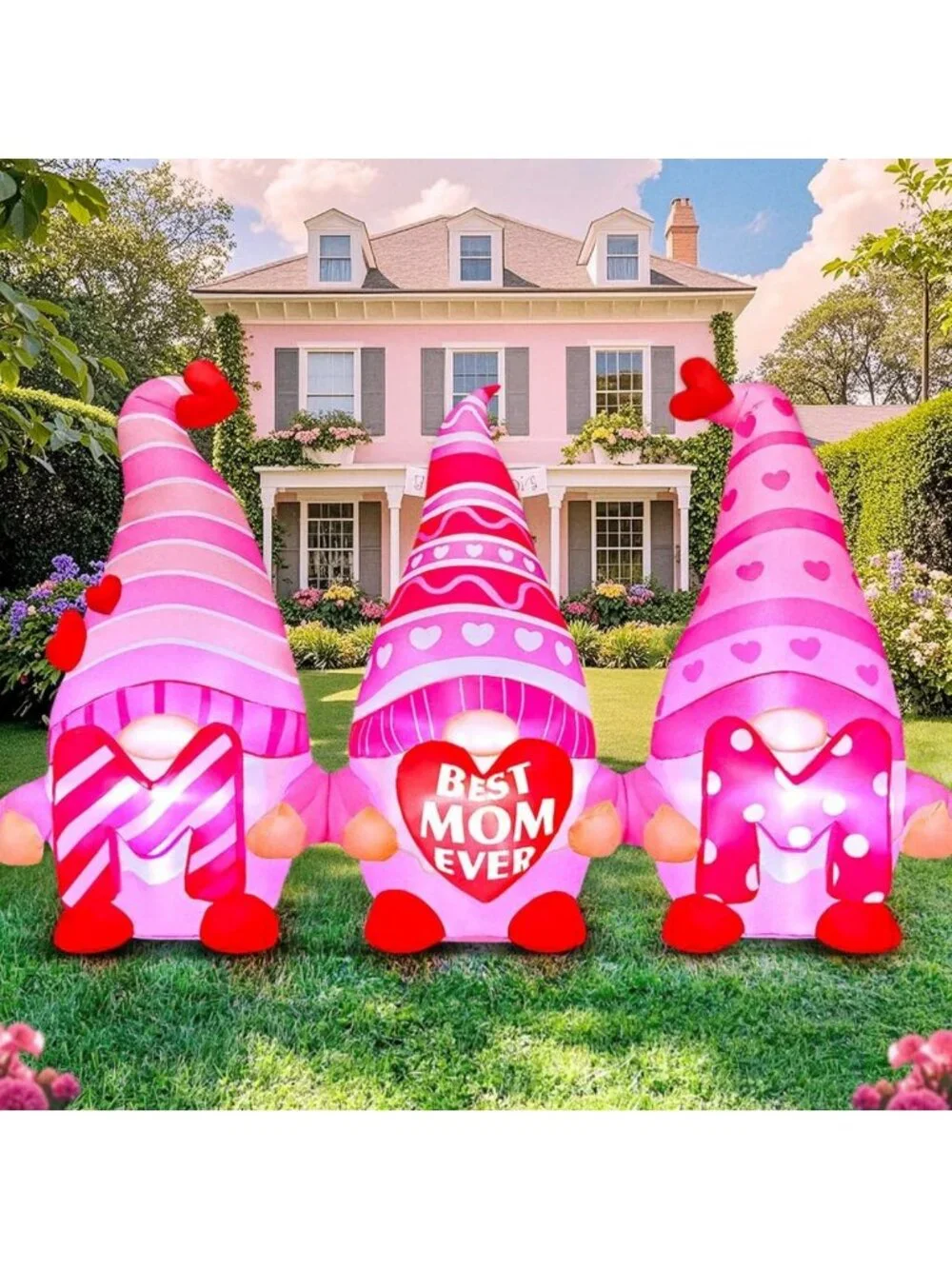 6FT LED Light-Up Mother's Day Inflatable Yard Decoration for Outdoor & Indoor